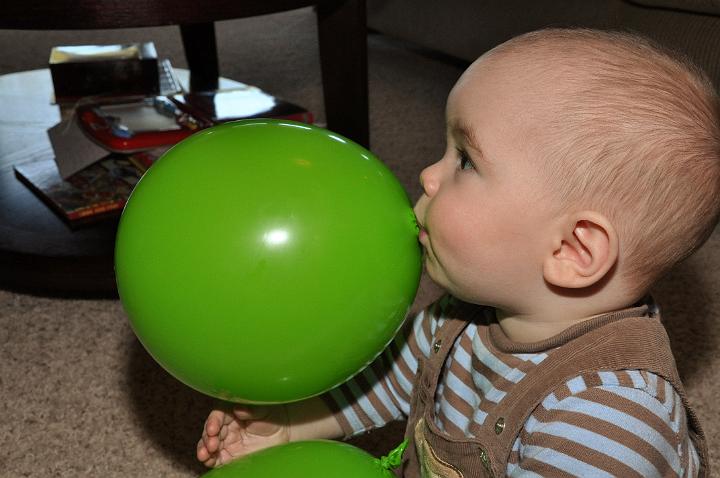 Jackson with Balloon