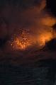 Sparks fly as Kilauea Lava Flow enters the ocean