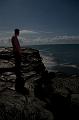 Ross on Kilauea Lava Flow cliffs over the ocean