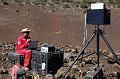 Rob running the Neptec Extended Range TriDAR (ERT) in the crater