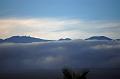 view of observatories above the clouds