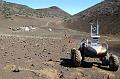 CMU Scarab and Neptec TriDAR with base camp in background