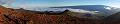 Panorama from top of red hill showing Mauna Loa
