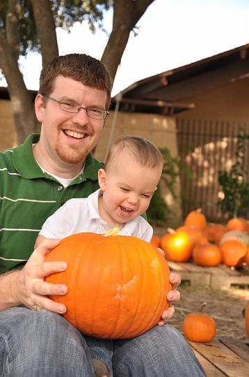 Jackson in the Pumpkin Patch