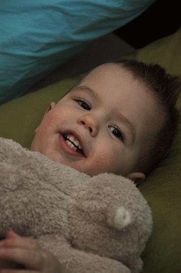 Jackson in his big boy bed!