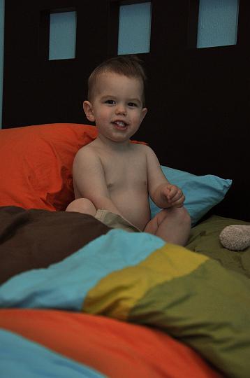 Jackson in his big boy bed!