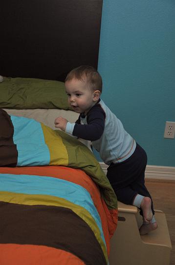 Jackson in his big boy bed!