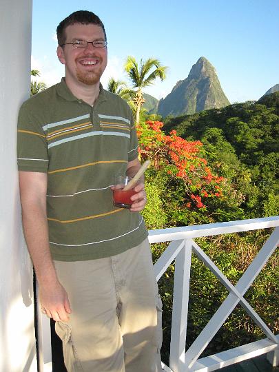 Ross on porch