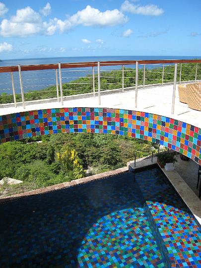 Jade Mt. Restaurant Infinity Pool from Observation Deck