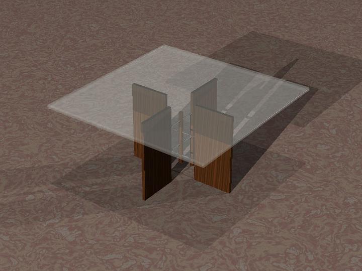 table design in POV-Ray