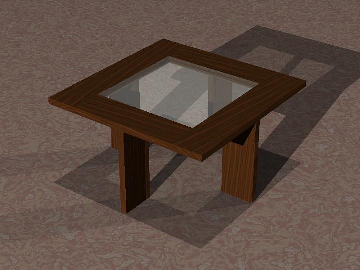 table design in POV-Ray