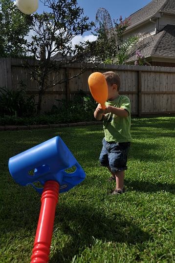 JD playing baseball