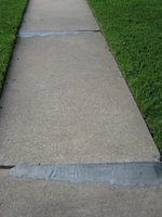 repaired sidewalk